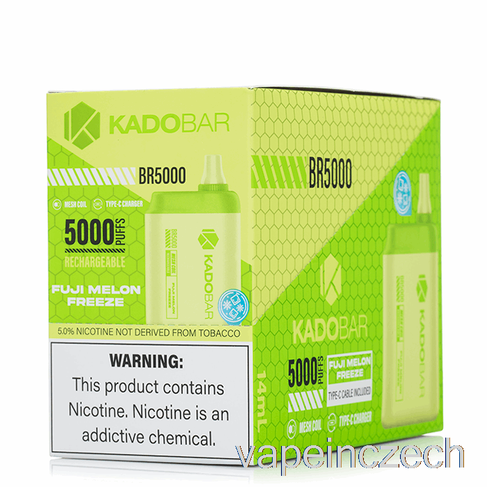[5-balení] Kado Bar Br5000 Jednorázové Vape Pero